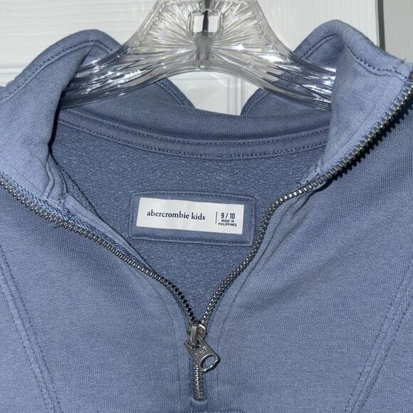 Abercrombie Kids Long Sleeve Girls 1/4 Zip Sweatshirt Size 9/10 - Picture 2 of 8